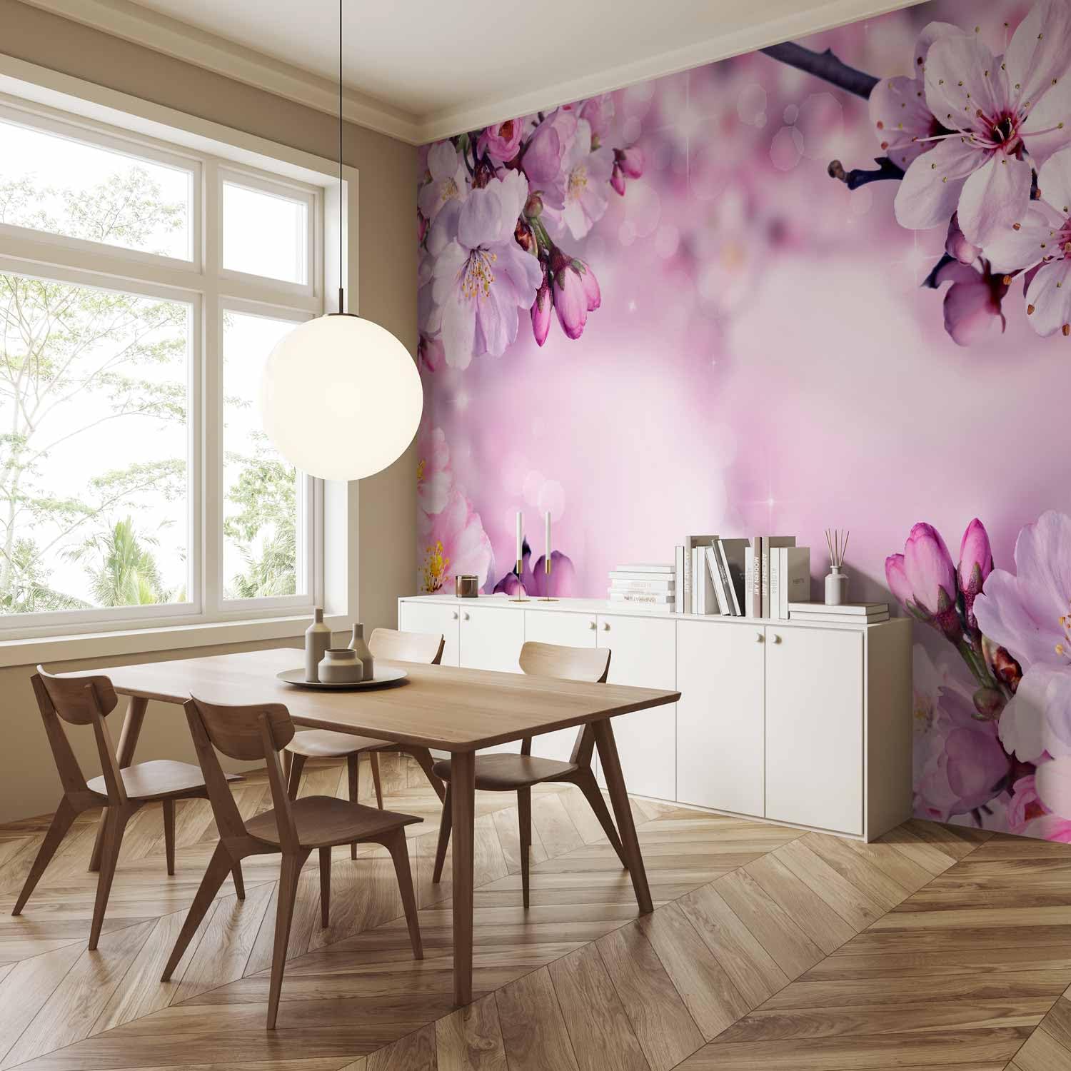 Amazon | artgeist 壁画 ピンクブロッサム 118インチx83インチ