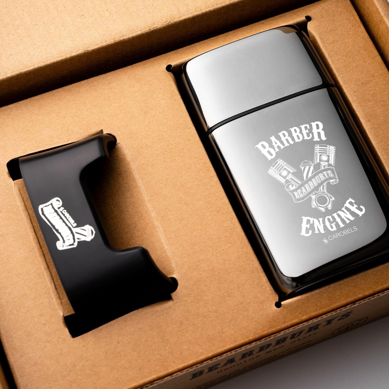 Beardburys Muscle Shaver | Afeitadora Láminas Hombre, Maquina Afeitar Barba y Calva, Cuchilla Flexible y Cuerpo Metálico, Barbero Profesional