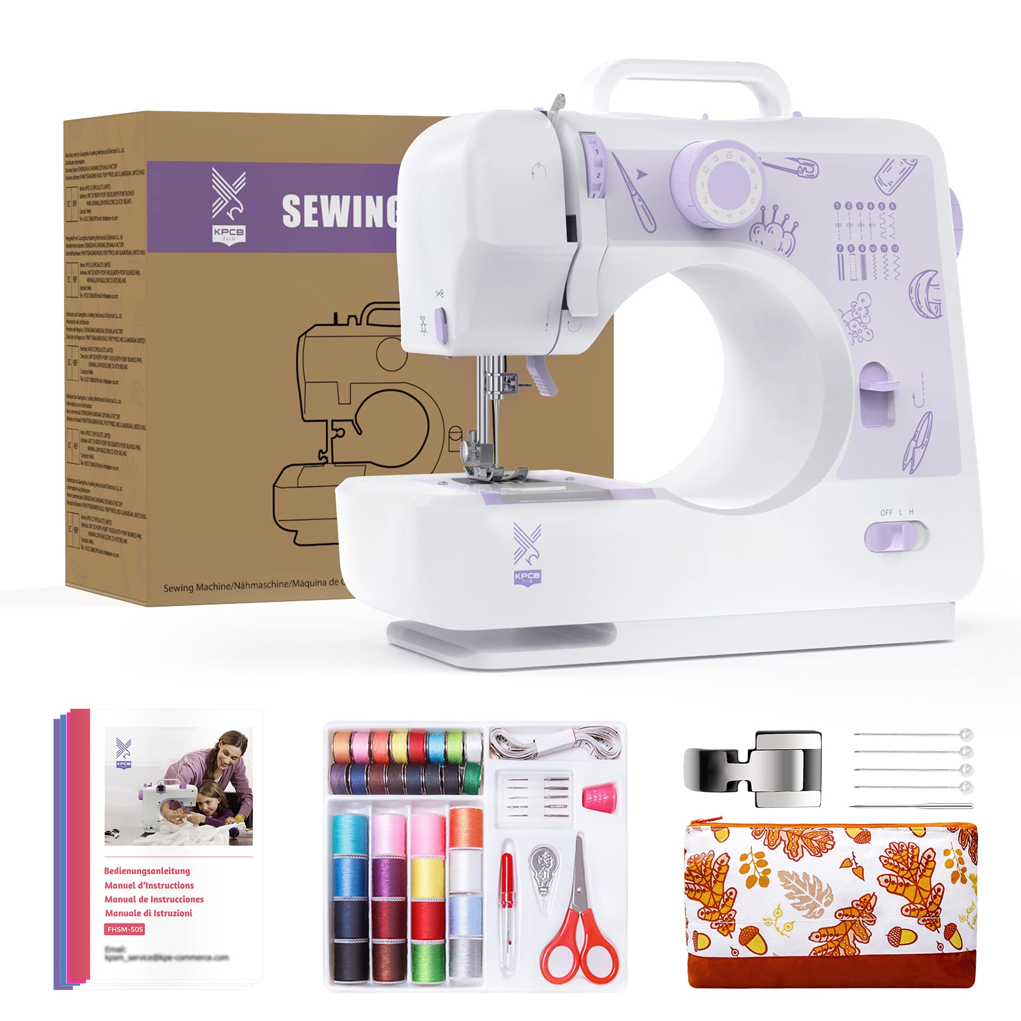 Buy KPCB Tech Sewing Machine 12 Stitches with Reverse Stitch with Free