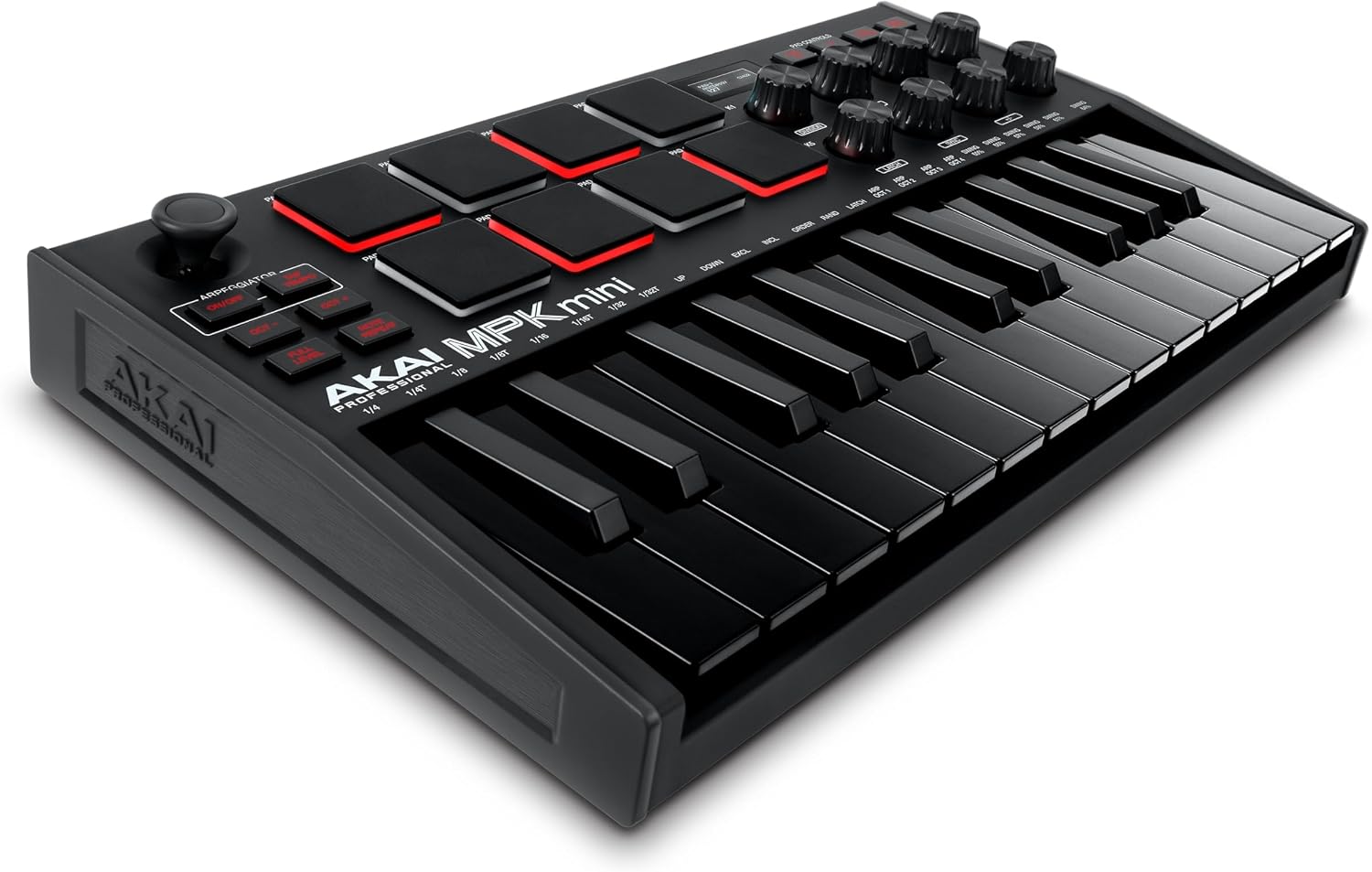 MPK Mini MK3 25-Key USB MIDI Keyboard Controller, Black | Velocity-Sensitive Mini Keys, 8 MPC Pads, 8 Knobs, Software Suite Included, for Beat Makers, Music Producers and Home Studios