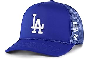 Los Angeles Dodgers 47 MLB Unisex-Adult Foam Mesh Trucker Snapback Adjustable Hat Cap