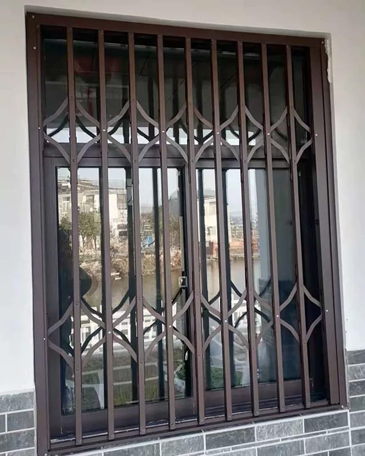 Inferriate per Finestre Barre di Sicurezza Regolabili per Finestre | Protezioni Antifurto per Finestre di Scantinati, per Interni ed Esterni, E per Porte di Capannoni.(80x200cm/31x79in)