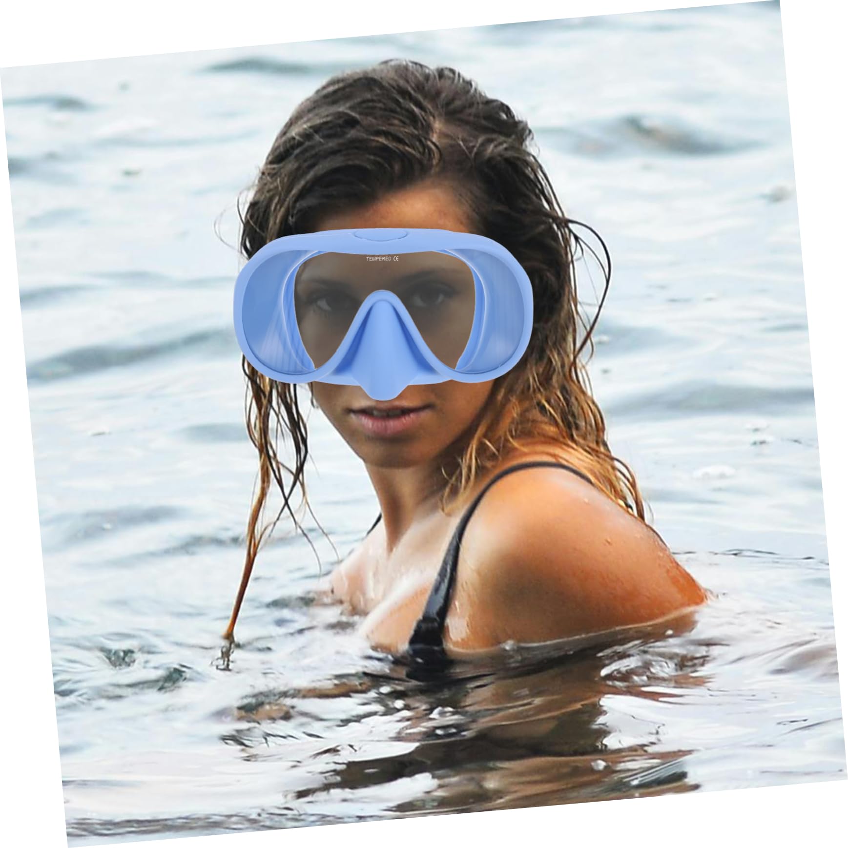 Set Snorkeling in Silicone e Vetro Temperato per Adulti | Maschera da Snorkeling Professionale, Maschera Sub Professionale, Boccaglio Immersione Nuoto, Festa Estiva