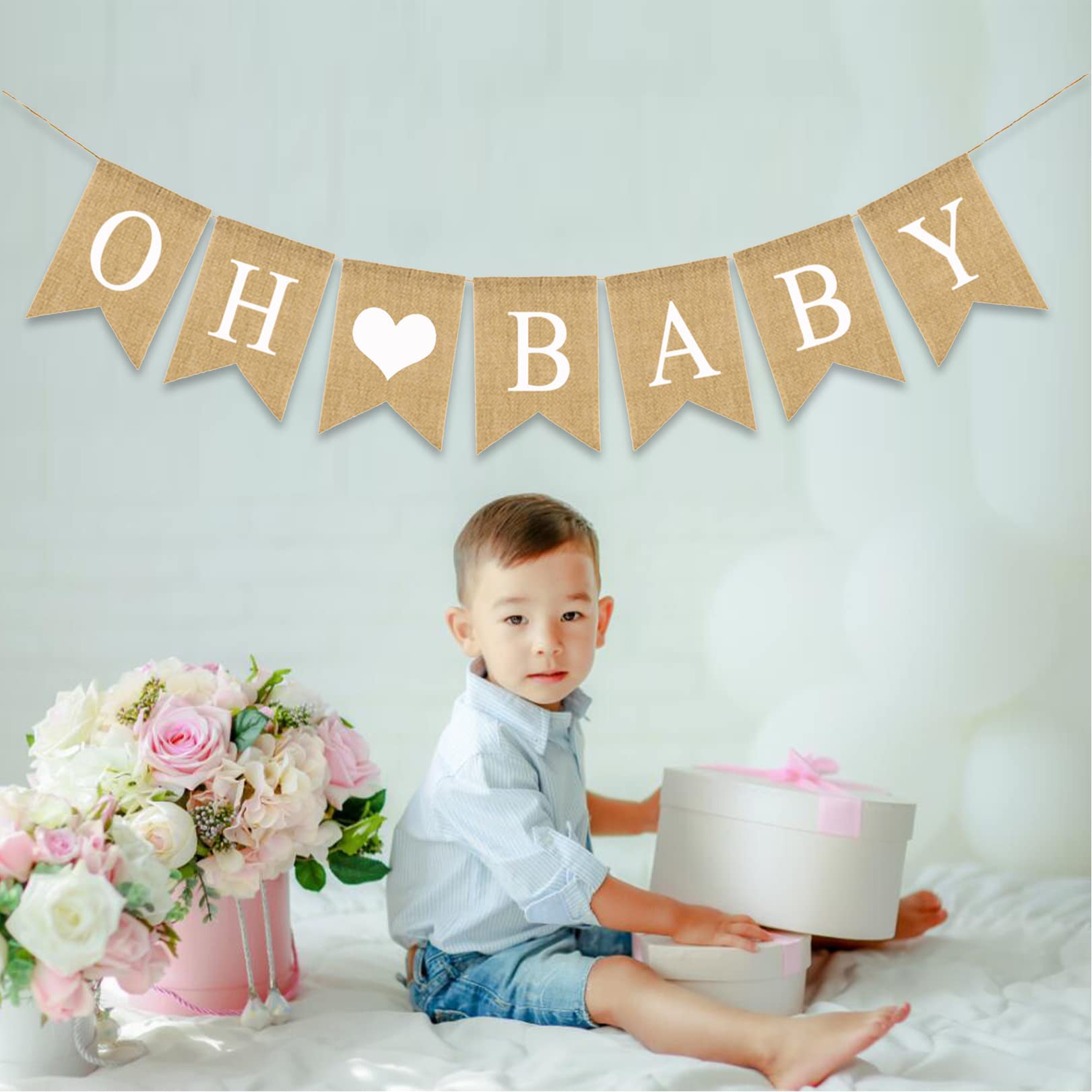 Happy Birthday Wimpelkette Aus Jute – Partydekoration Für Geburtstag, Babyparty & Fotos