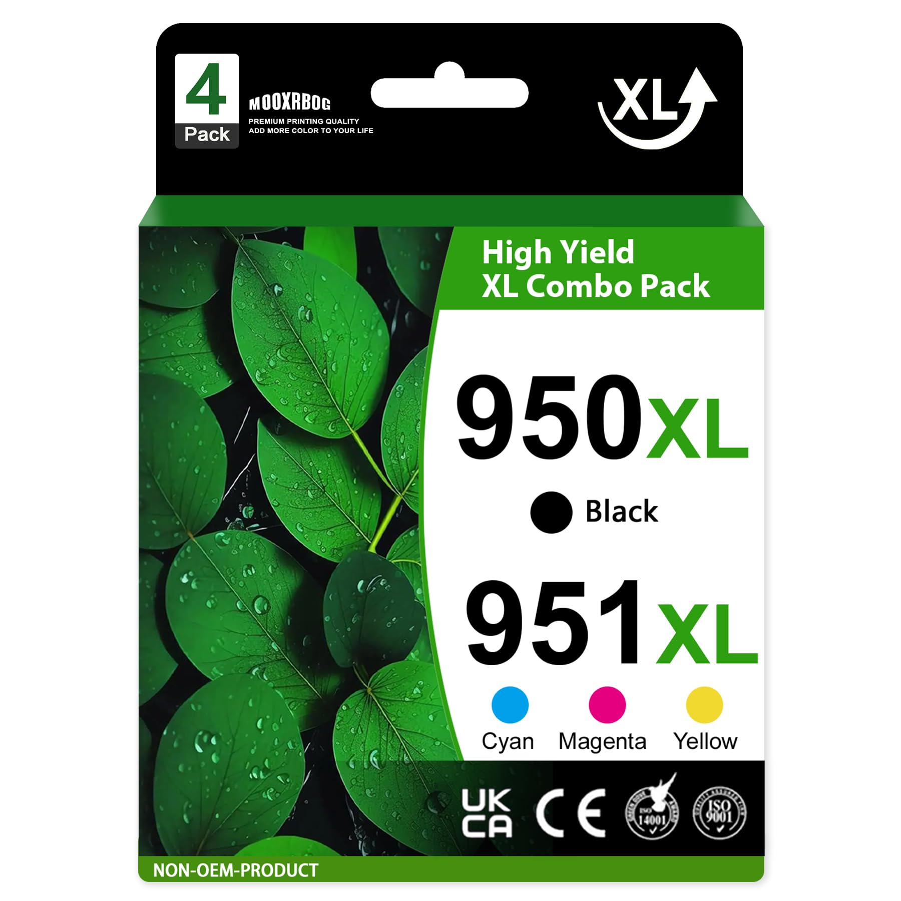 950XL 951XL Ink Cartridge Combo Pack Replacement for HP 950 951 XL HP950 HP951 XL Ink Cartridge for Office Pro 8100 8610 8615 8616 8620 8625 8630 8640