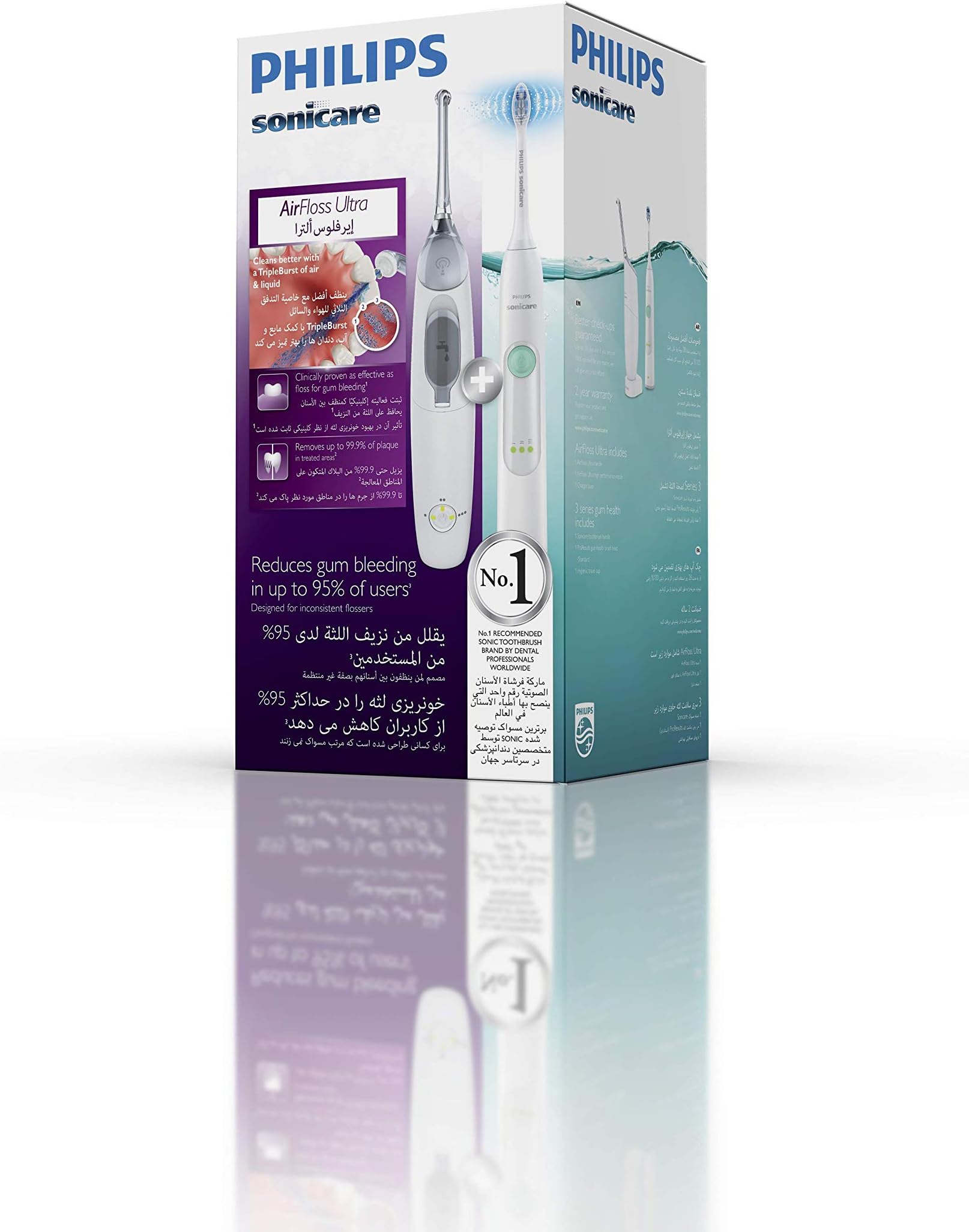 Philip Sonicare Gum Health Electric ToothbrUSh & Airfloss Ultra Power Flosser(Certified Uae 3 Pin)