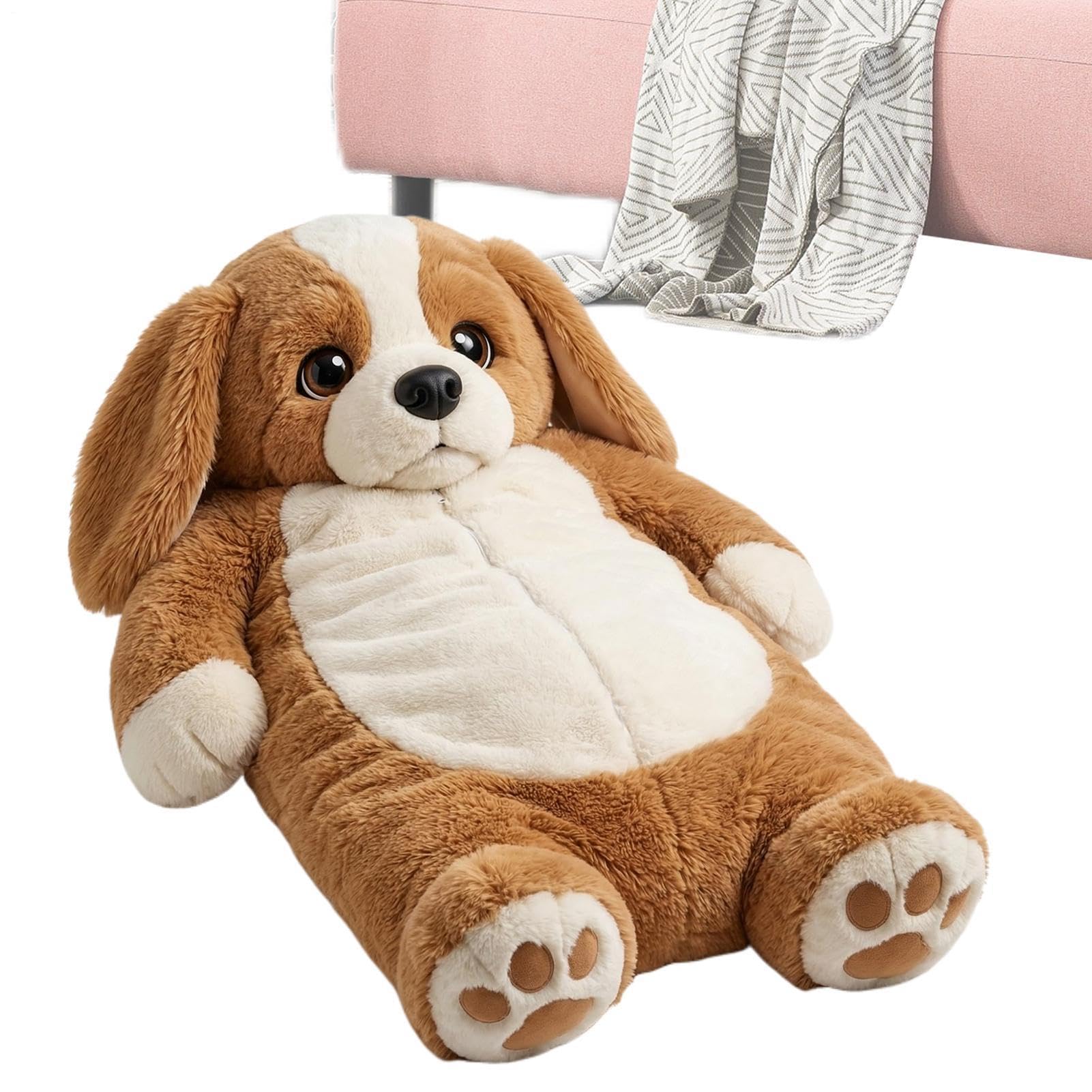 Dog Sleeping Bag for Adults, Adult Animal Sleeping Bag, Giant Plush Envelope Design for Camping & Sleepovers, Dog Themed Warm Blanket For Home, Camping, Travel Living Room Dorm