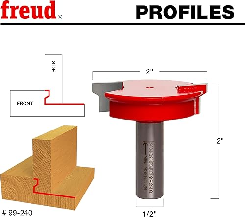 Miniatura 2 de Broca encaminadora Freud 99–001 1/2-pulgadas a 1–1/4 pulgadas con vástago 1/2 pulgada