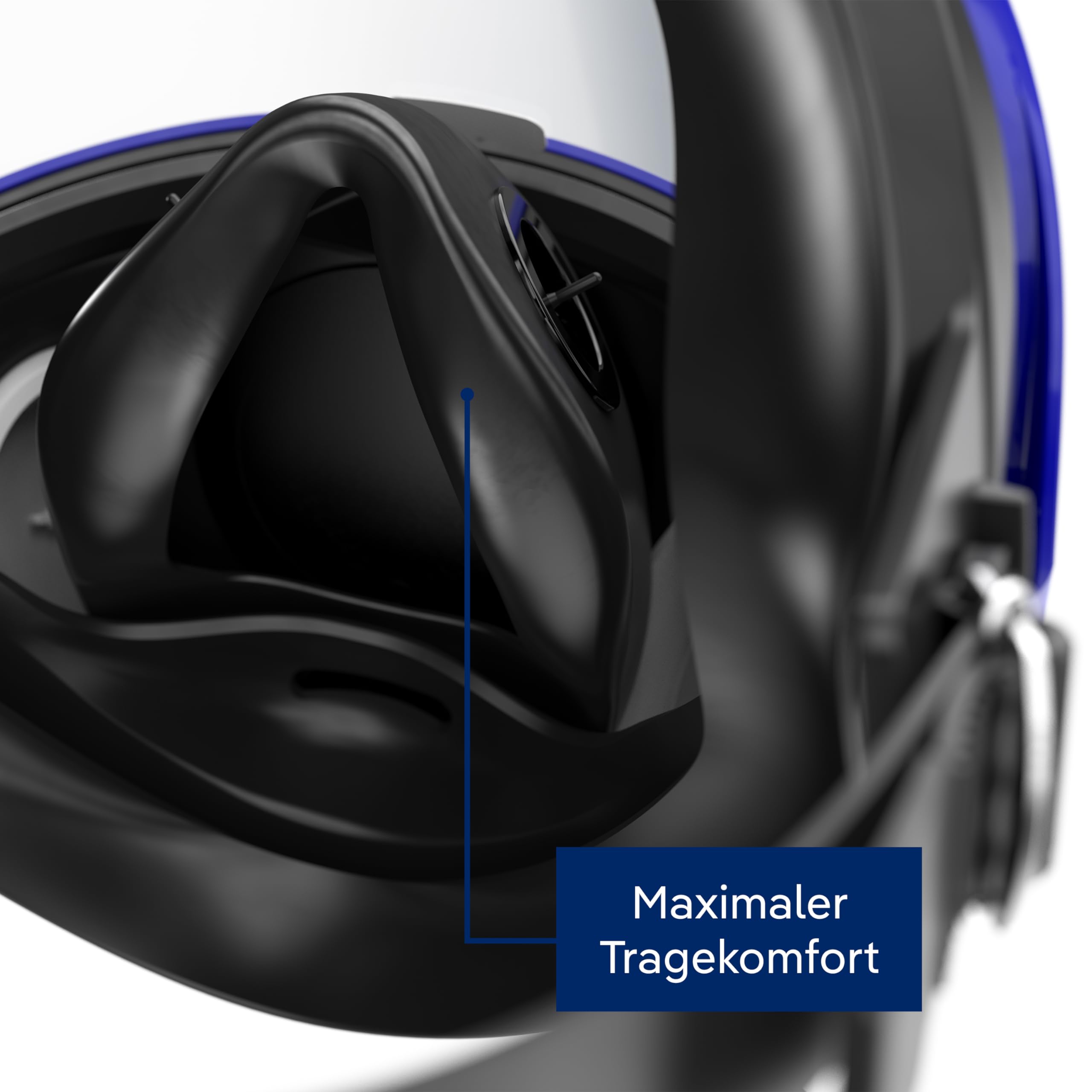 Dräger X-plore 5500 Vollmaske Atemschutzmaske, Gasmaske & Feinstaubmaske mit Wechsel-Filtern, Professioneller Gesichtsschutz für Handwerk & Industrie, Universalgröße, Synthetik
