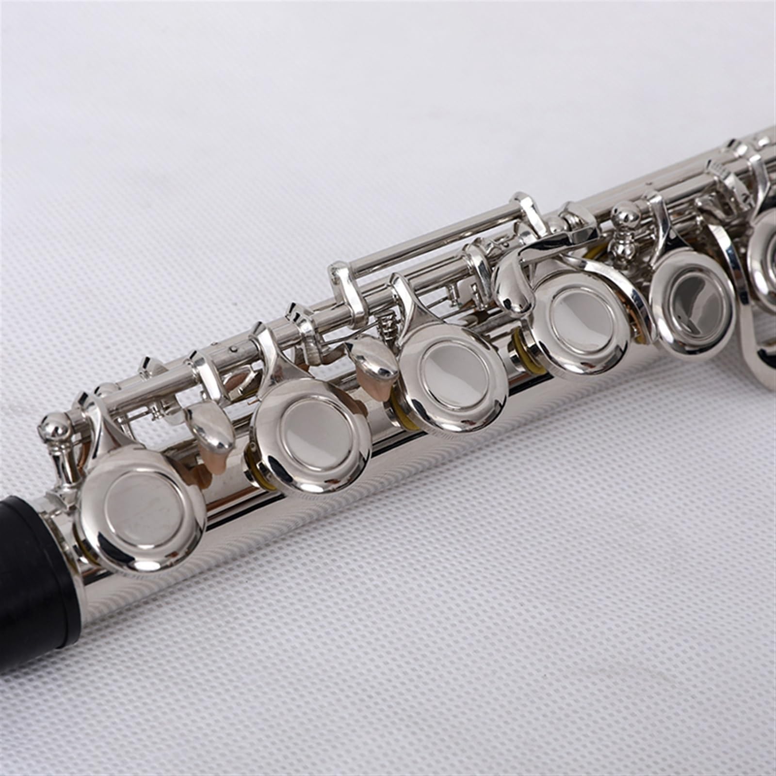 16 Geschlossene Löcher, C-Taste, Flöte, Vernickelte Kupfernickel-Flöte Mit E-Taste Flöteninstrument (Color : 16 Closed Nickel)