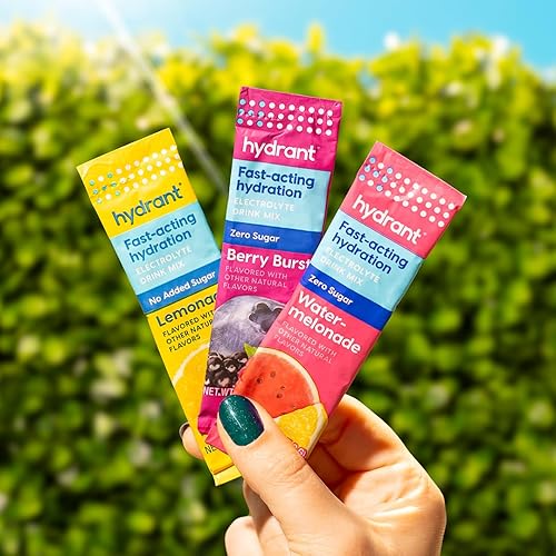Miniatura 5 de Hydrant Hydrate Zero Sugar, paquetes individuales de electrolitos en polvo de hidratación con cero azúcar y electrolitos para una hidratación rápida