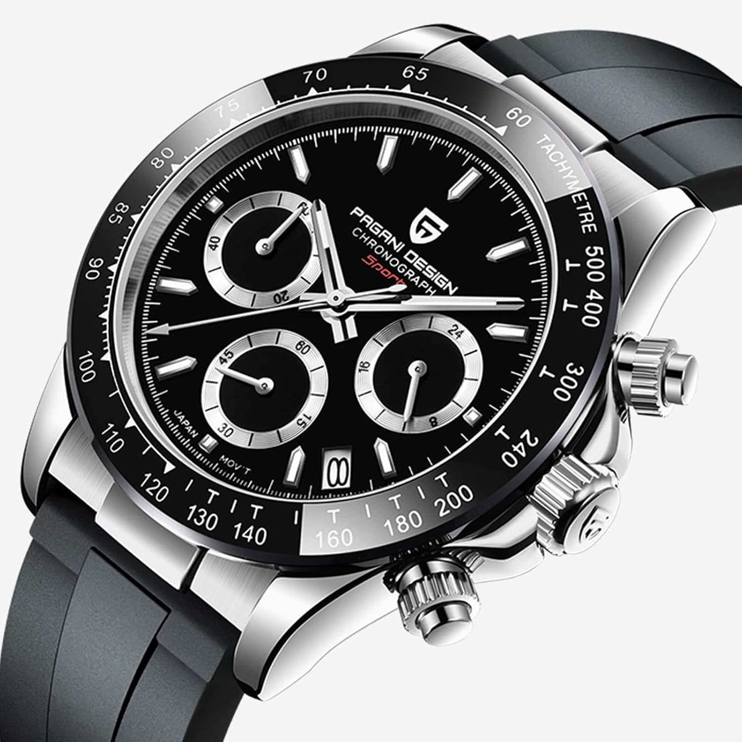 Pagani Design Orologio da Uomo al Quarzo, Cronografo Classico Multifunzione da Uomo, Movimento in Acciaio Inossidabile VK63, Orologio Sportivo da Uomo Resistente Allacqua 100M. Pagani Design Orologio da Uomo al Quarzo, Cronografo Classico Multifunzione da Uomo, Movimento in Acciaio Inossidabile VK63, Orologio Sportivo da Uomo Resistente Allacqua 100M.