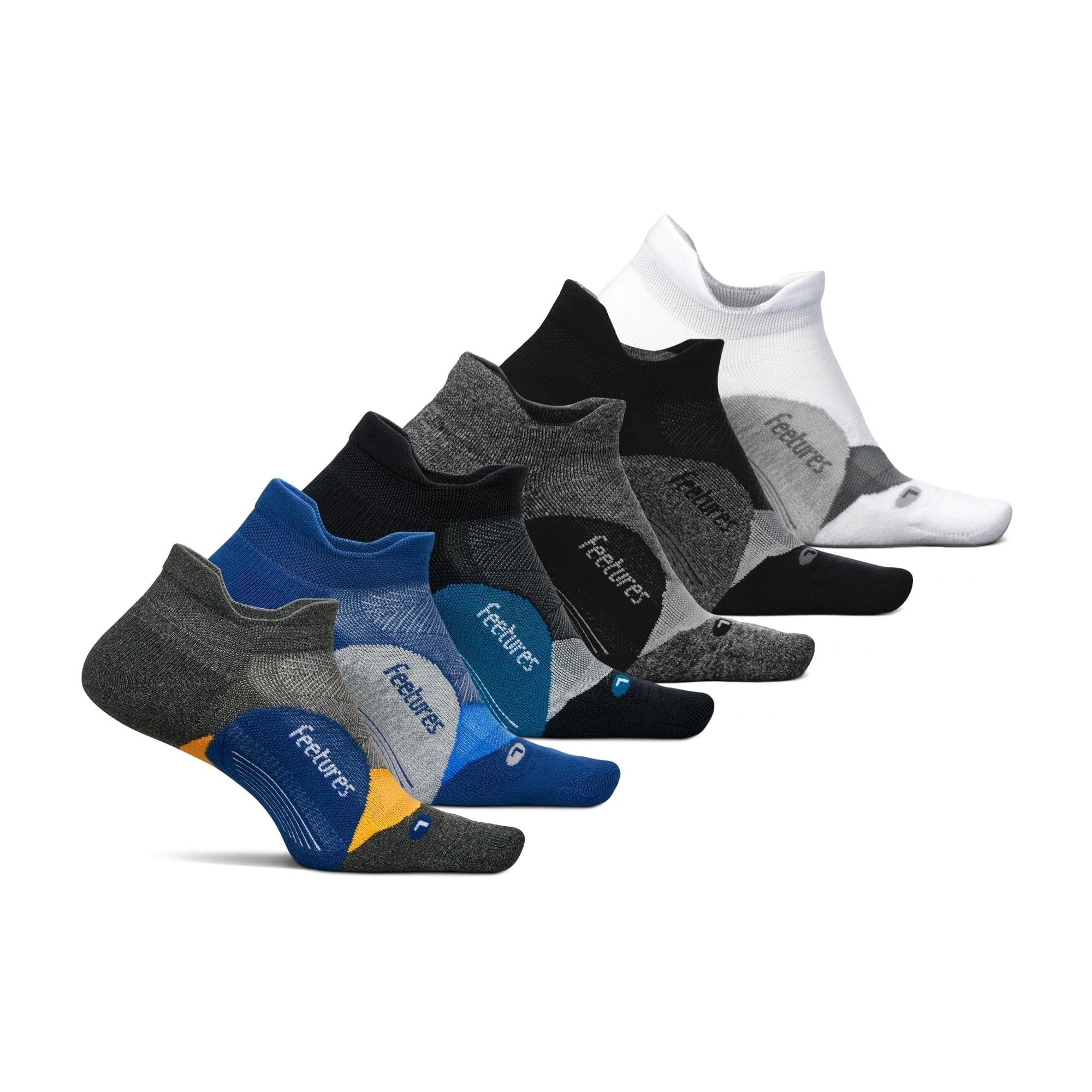 Feetures Elite Light Cushion No Show Tab Sock Wave