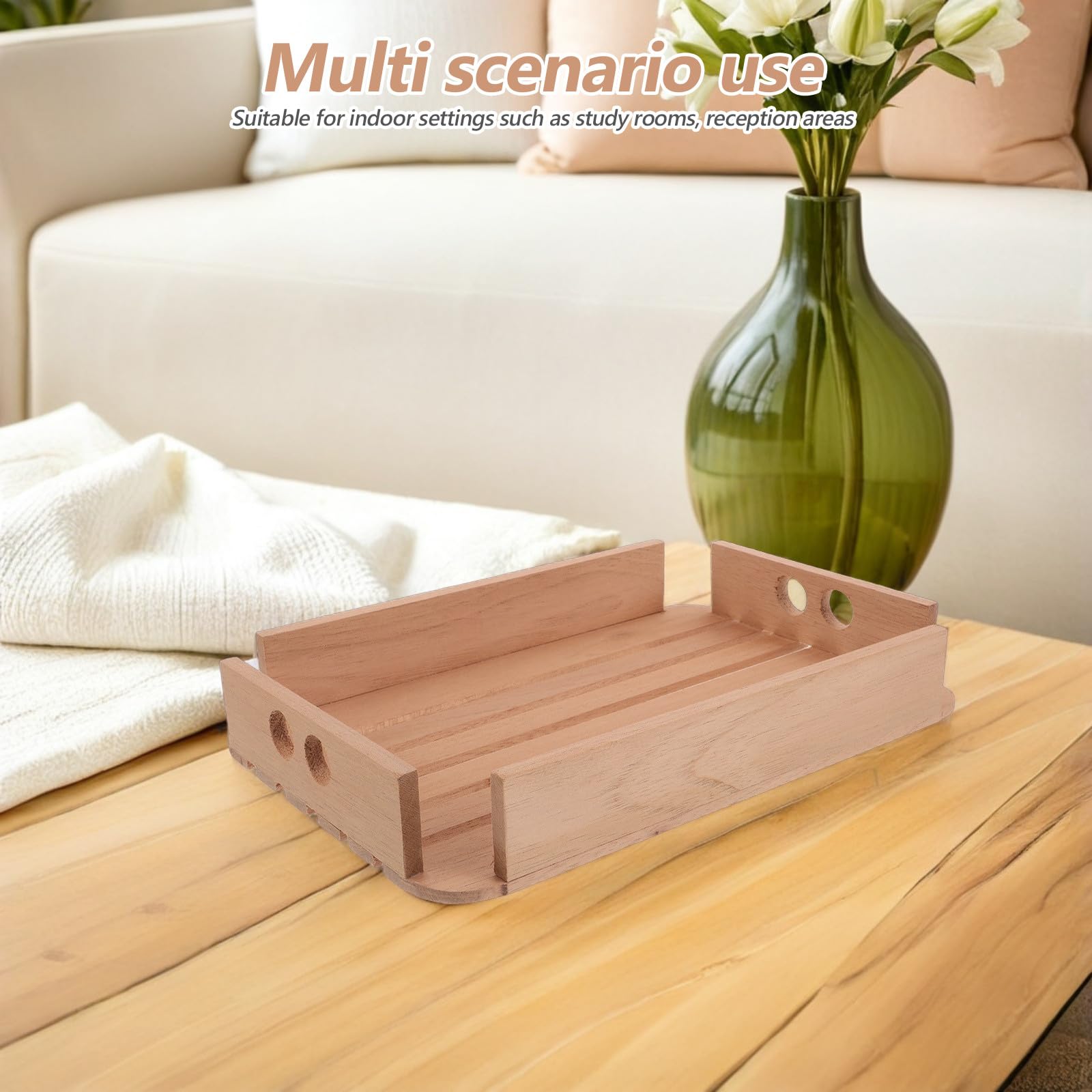 Tablett aus spanischem Zedernholz – Braune Schublade für Zigarren – Tisch-Humidorhalter aus Holz – Zigarrenaufbewahrungstablett zum Schutz der inneren Struktur des Humidors