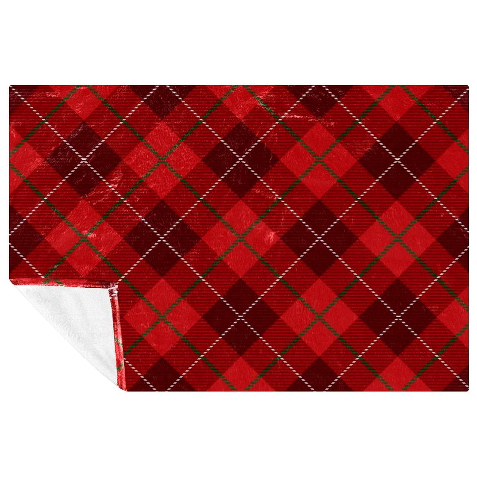 Plaid rouge imprimé pour des moments doux et chauds à la maison