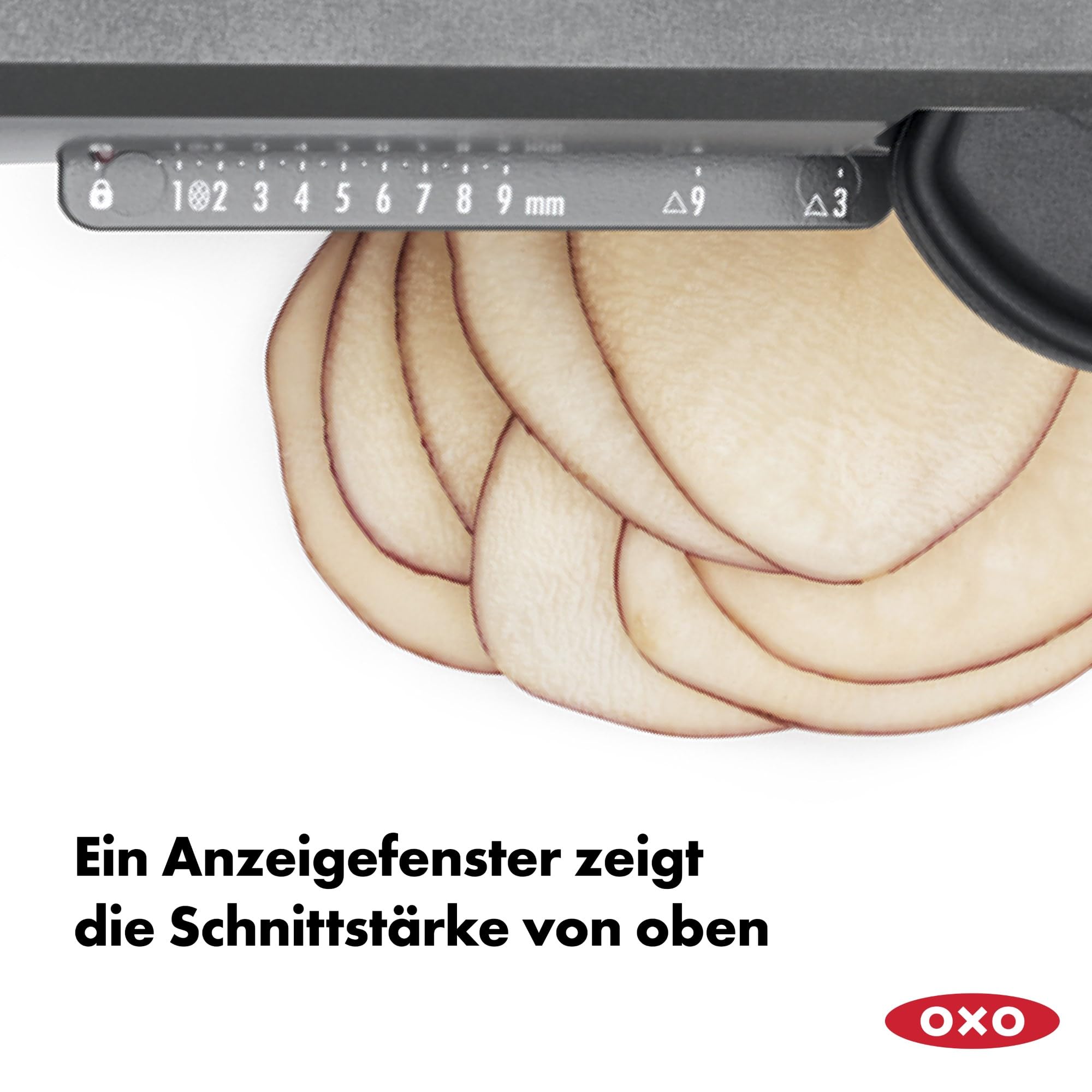 OXO Good Grips Profi Obst- und Gemüsehobel 2 | Die Klingen dieses Küchenhelfers aus gehärtetem, japanischem Edelstahl hobeln einfach, Mit dem weichen