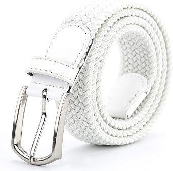 Braided Canvas Woven Elastic Stretch Belts for Men/Women/Junior with Multicolored