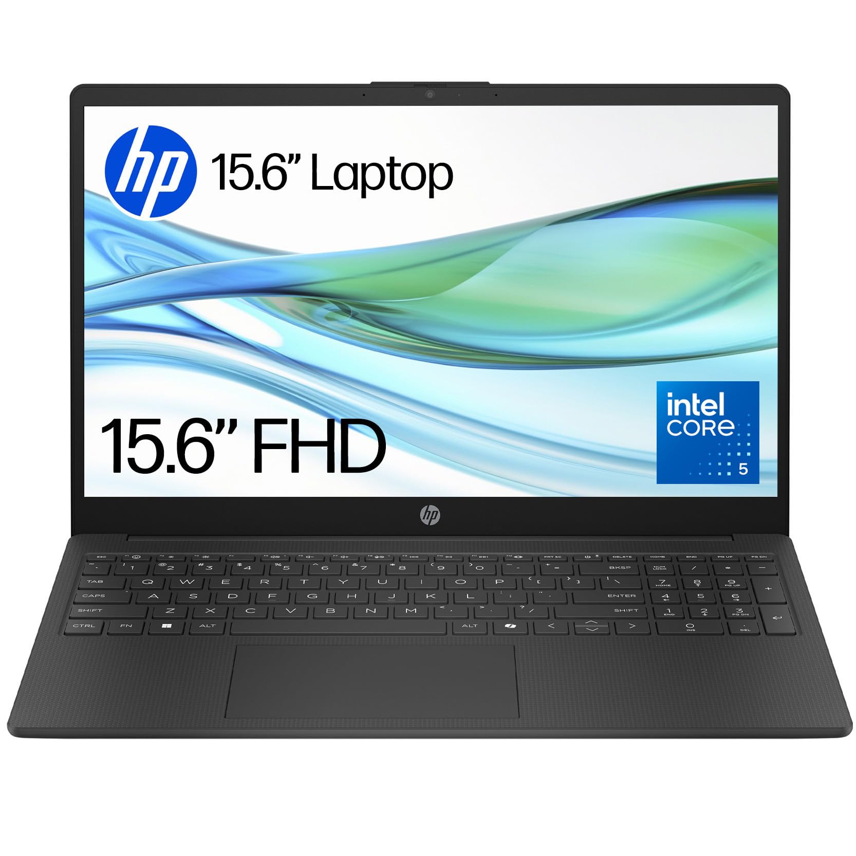 HP HP 15.6" Laptop | Intel Core™ 5 120U Processor | 16 GB RAM | 512 GB SSD | Intel Graphics | FHD Anti-Glare Display | Windows 11 H