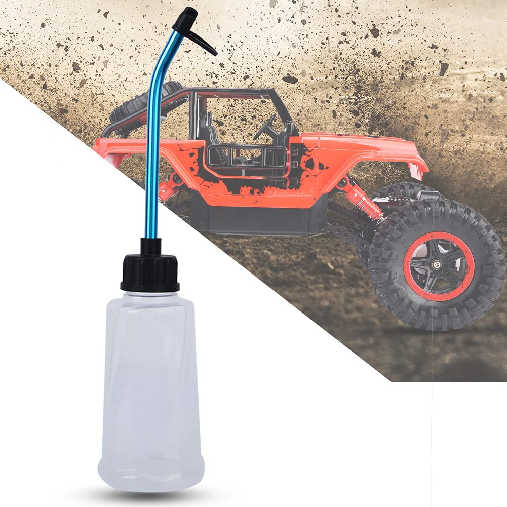 Remplisseur de carburant RC, bouteille de recharge de carburant RC, bouteille d'huile blanche avec bouteille de recharge de carburant de moteur en alliage d'aluminium pour modèle