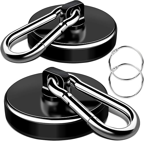 LOVIMAG Ganchos magnéticos, 200 libras + ganchos magnéticos giratorios fuertes negros resistentes para cabinas de cruceros, ganchos magnéticos de