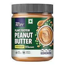Saffola FITTIFY Plant Protein Peanut Butter | Super Creamy | High Protein | No Added Sugar | Diabetic Friendly | Keto Diet | 200g