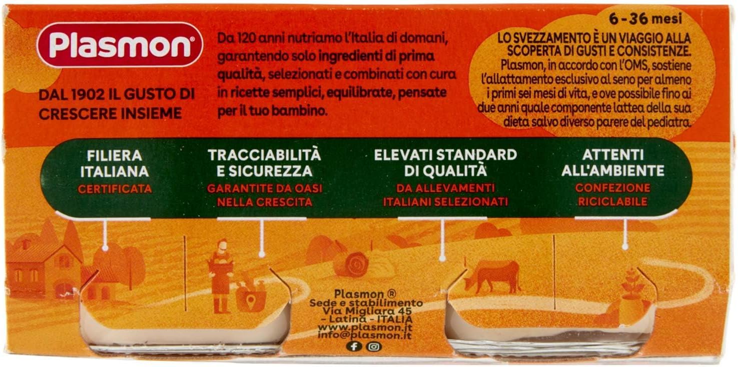 Plasmon Carne Tacchino e cereale 6x (2x80g) Italian Gourmet polpa 400g