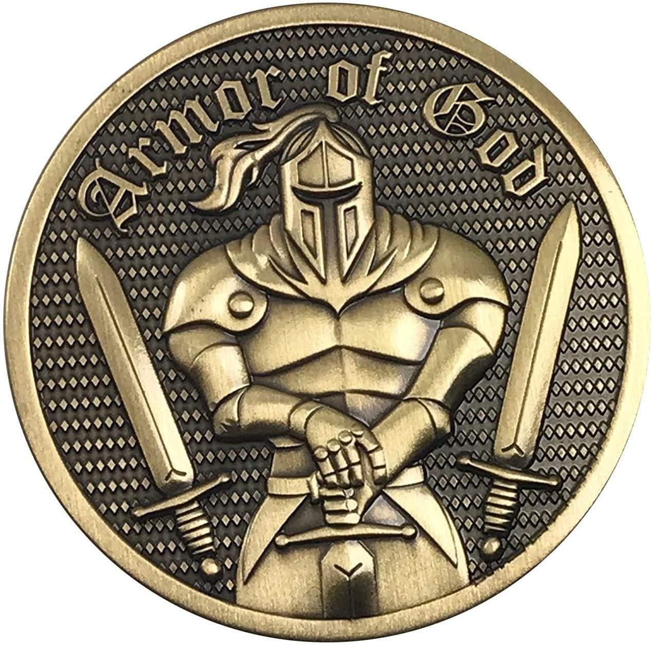Challenge Coin Armor of God Ephesians 6:11Commemorative Coin Collector's Medallion