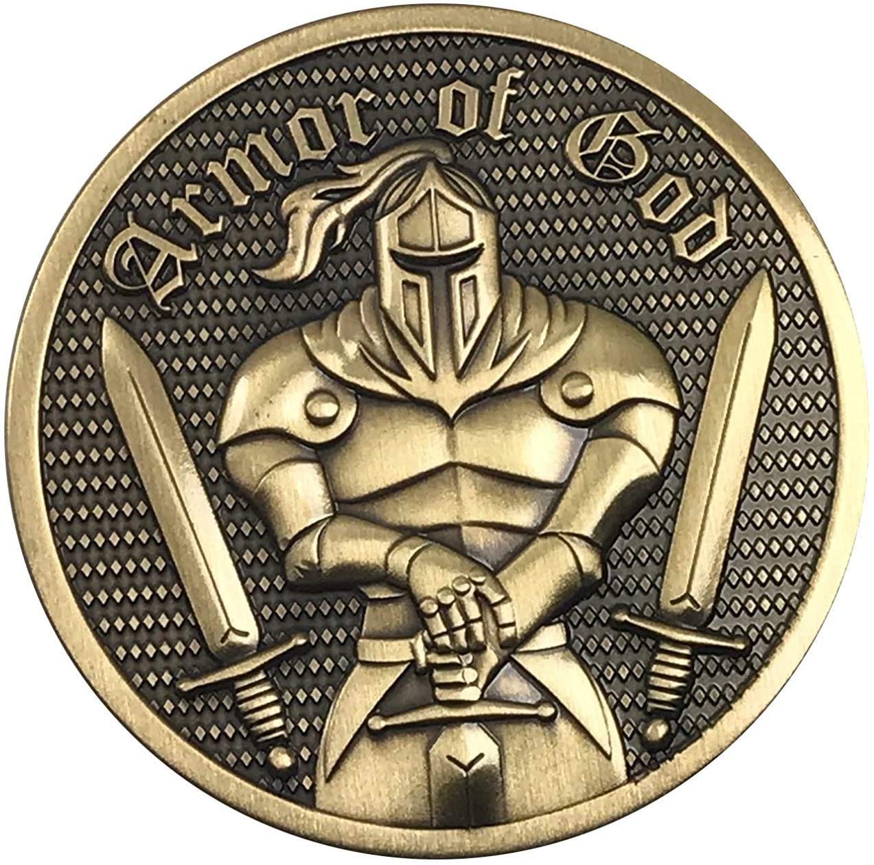 Challenge Coin Armor of God Ephesians 6:11Commemorative Coin Collector's Medallion