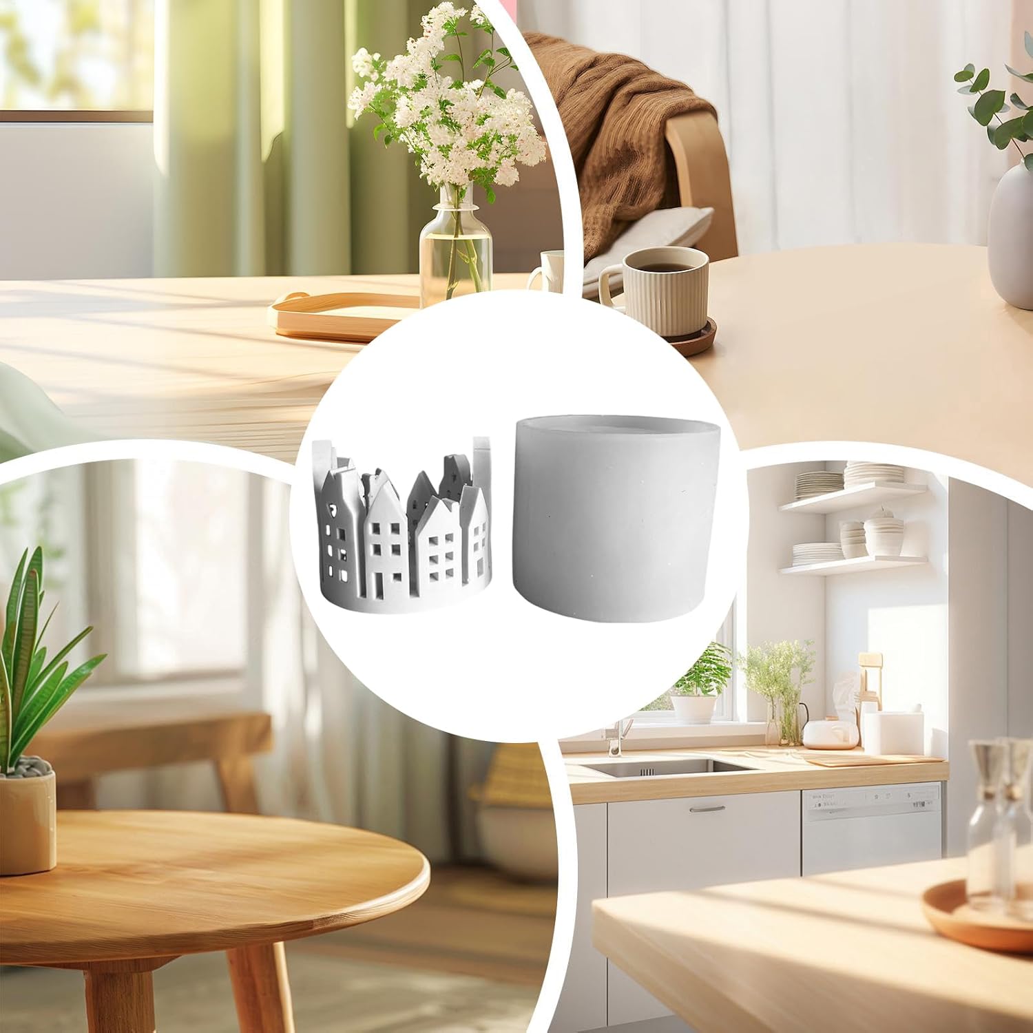 キャンドル ホルダー モールド シリコン、ティーライト キャンドル ホルダー モールド,キャンドル ホルダー モールドリング ハウス