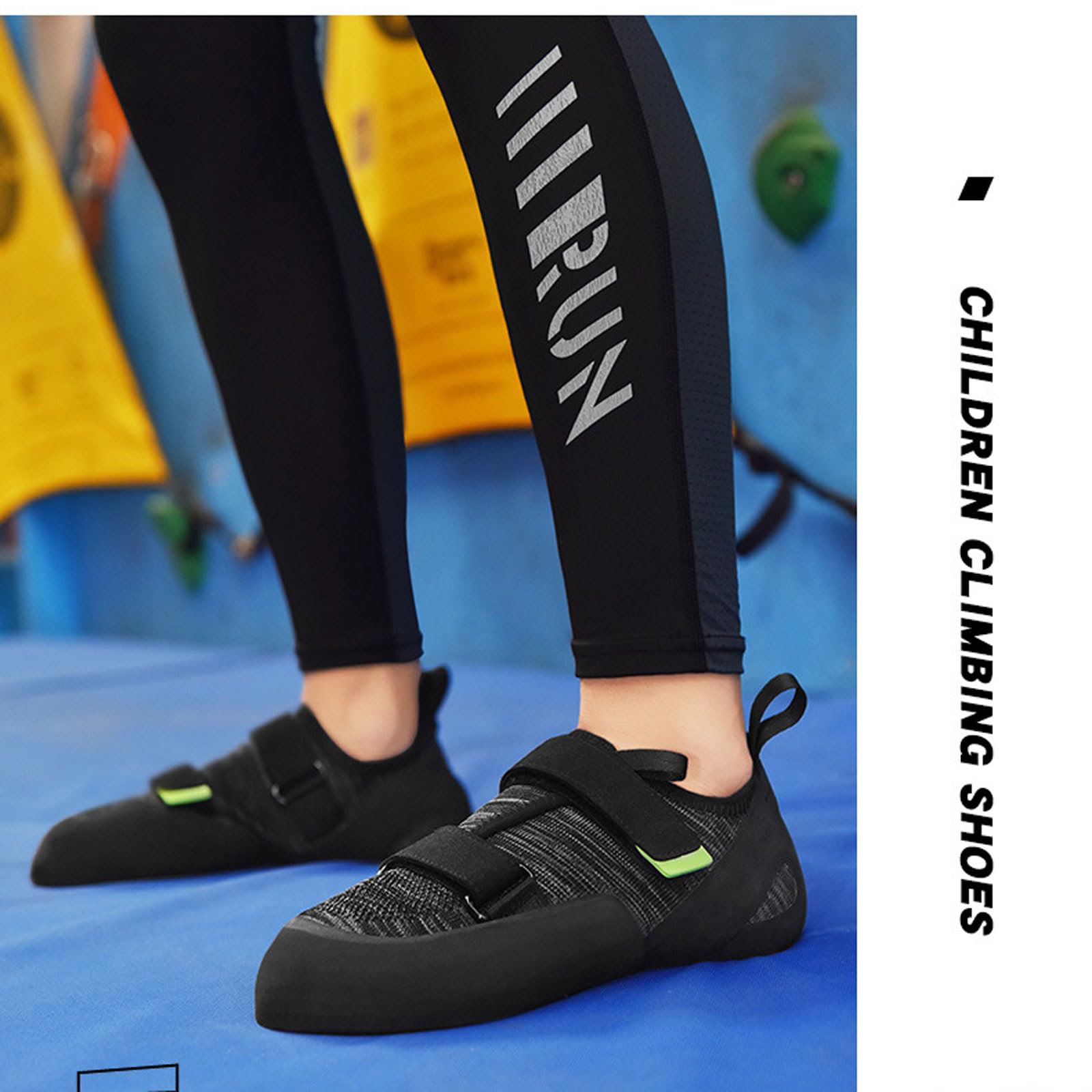 Scarpette da Arrampicata per Ragazzi,Scarpe da Arrampicata Unisex,Traspirante Antiscivolo Scarpette da Arrampicata compatte Facile da Indossare e da togliere per Principianti Giovani