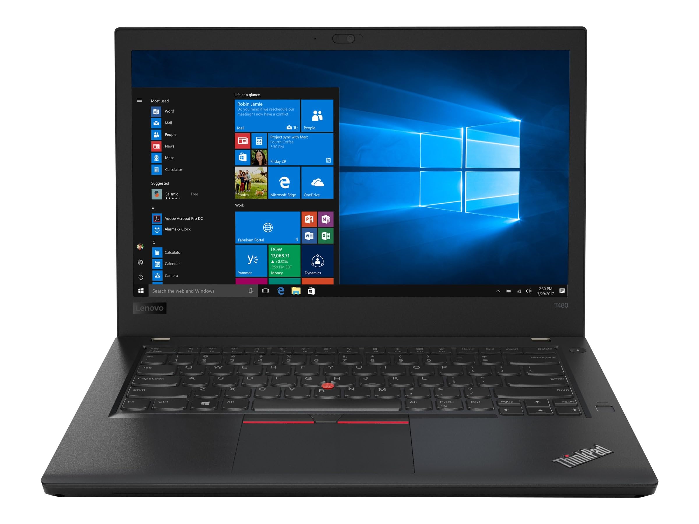 Lenovo Thinkpad Laptop T480 Intel Core i5 7th Generation - 8350u 