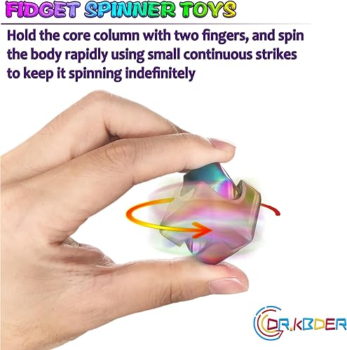 Miniatura 13 de Juguetes giratorios para adultos, cesta de Pascua para adolescentes, juguetes de escritorio de metal EDC, juguetes de oficina, juguete sensorial