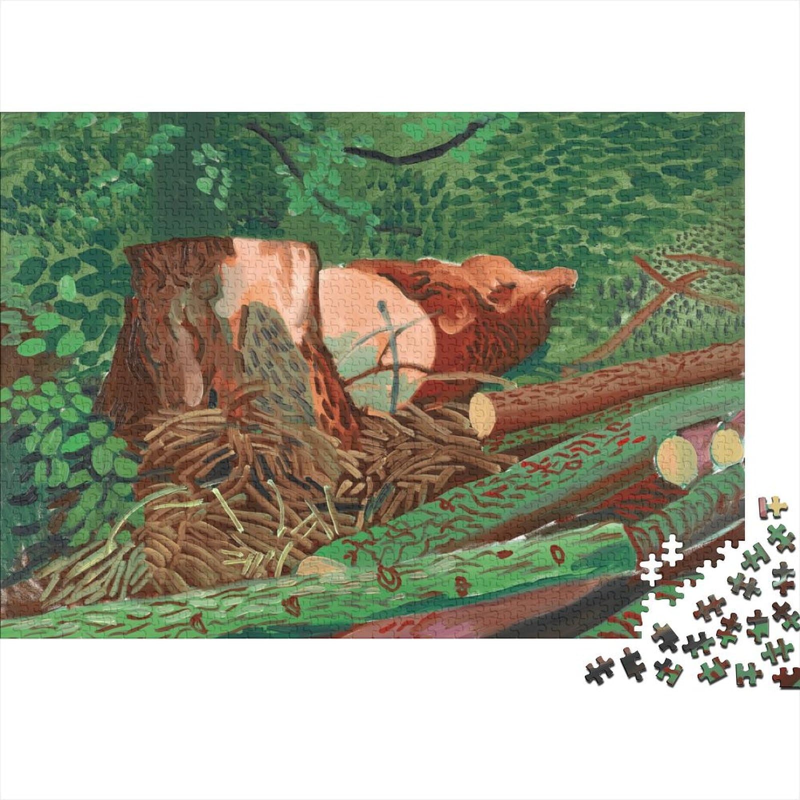 David Hockney 1000 Piece Jigsaws Wooden Puzzle for Adults Jigsaw Puzzles for Kids Brain Teaser Game DIY Puzzle Toys Jigsaw Puzzles 1000 Pcs