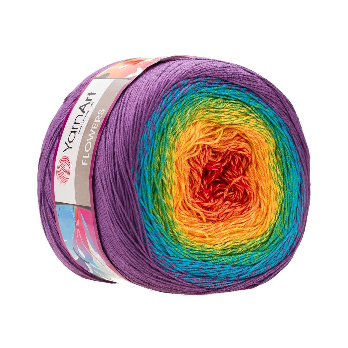 Amazon.com: YarnArt Flowers Yarn 55% Cotton 45% Acrylic