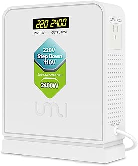 UMI 2400W Step Down 220V to 110V Voltage Converter - Auto Mode, Heavy Duty Power Converter