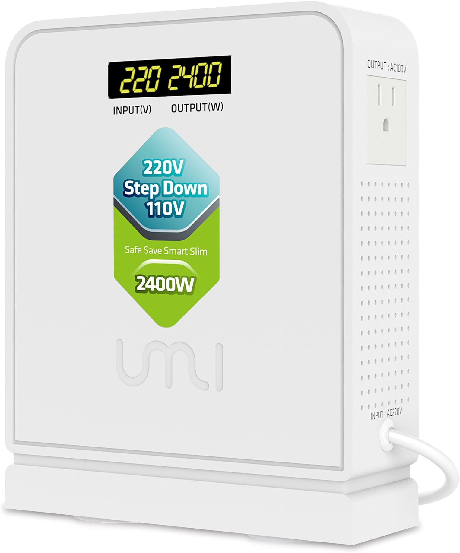 2400W Step Down 220v to 110v Voltage Converter, Heavy Duty 220V to 110V Power Converter with Auto Mode, Step Down Converter 220V to 110V - US to Europe Voltage Converter