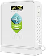UMI 220V to 110V Step Down Voltage Converter 2400Watts with 110V and 100V Output for US and Japan Appliance - coolthings.us