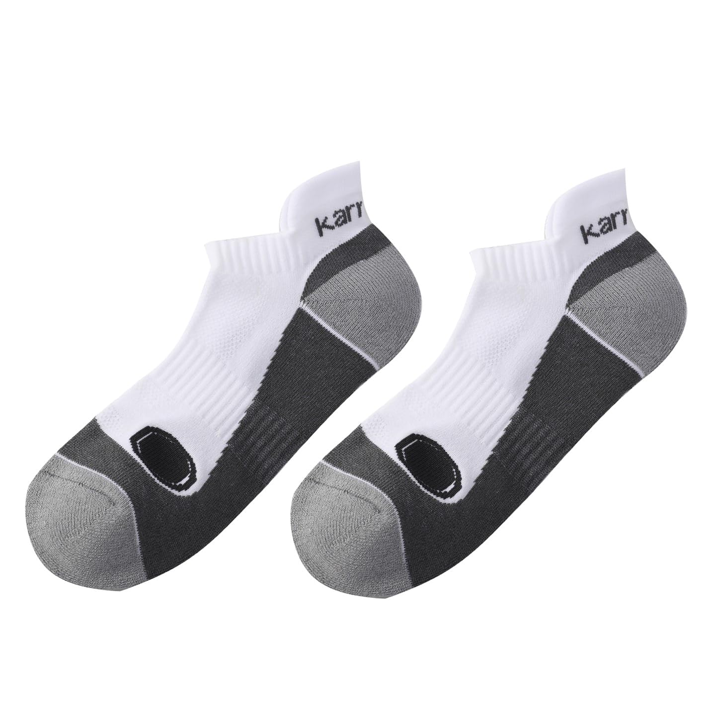 Karrimor Mens 2 Pack Running Socks Training Sports White/Grey Marl 7-11