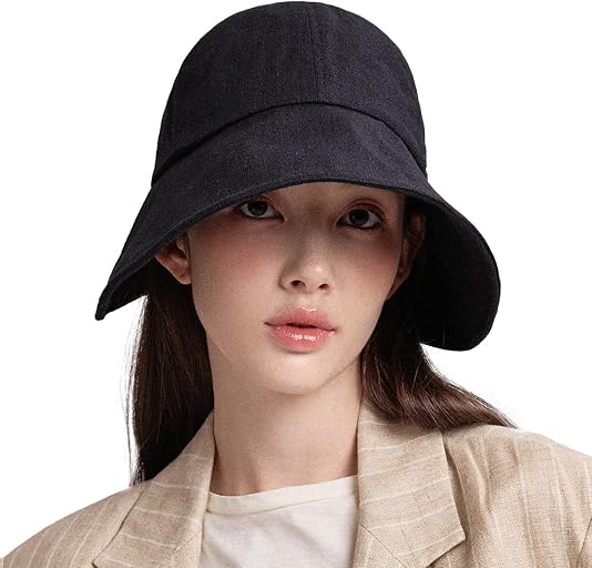 Linen Blend Victorian Bonnet Hat Sun Cap, Foldable Summer Visor | NEW Katy