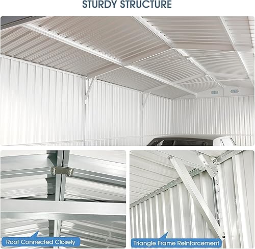 Miniatura 5 de Jaxenor Cobertizo de almacenamiento al aire libre de 20 x 13 pies, cobertizos y espacio de almacenamiento al aire libre  Cobertizo de jardín de