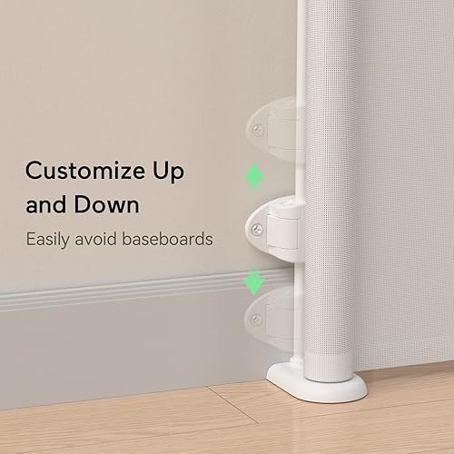 Miniatura 2 de Momcozy Puerta retráctil de malla para bebés o perros, puerta de seguridad infantil para interiores o exteriores, 41 pulgadas de alto con extensión