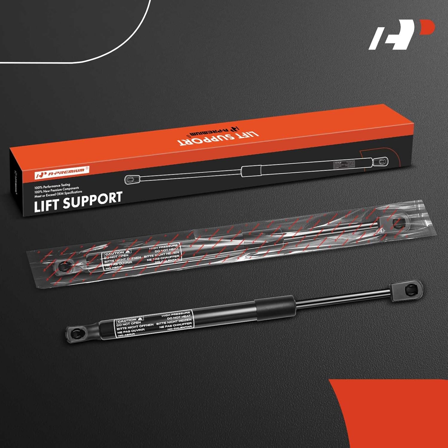 A-Premium Rear Trunk Lift Supports Shock Struts Compatible with Volkswagen Model - Jetta 2011 2012 2013 2014 2015 2016 2017 Sedan, Trunk Shocks not Spring, (2PC Set)