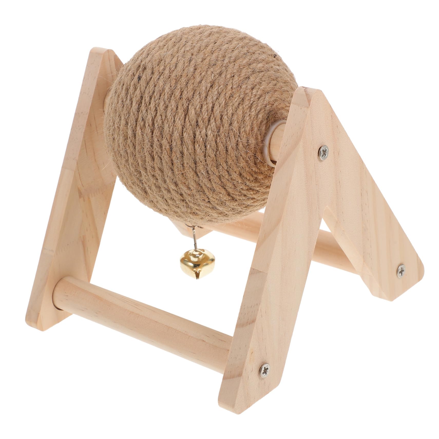 Griffoir pour chat en bois massif et sisal stable pour chatons d'intérieur NUOBESTY