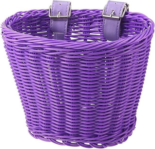 Kids Basket Handwoven Cycle Basket for Kids, Bicycle Basket For Girls Boys Childs with Accessories