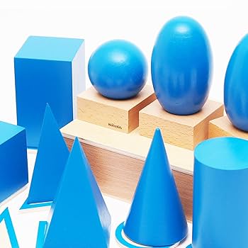 【残り一つ！】幾何立体　幾何図形　教具 知育玩具【モンテッソーリ教育】 残り一つ！】幾何立体 幾何図形 教具 知育玩具【モンテッソーリ