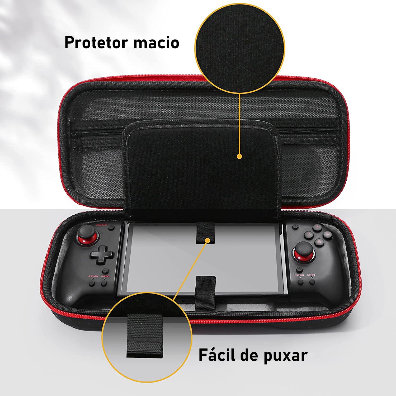 Estojo Compatível Com Nintendo Switch Com Controle Joypad Linyuvo