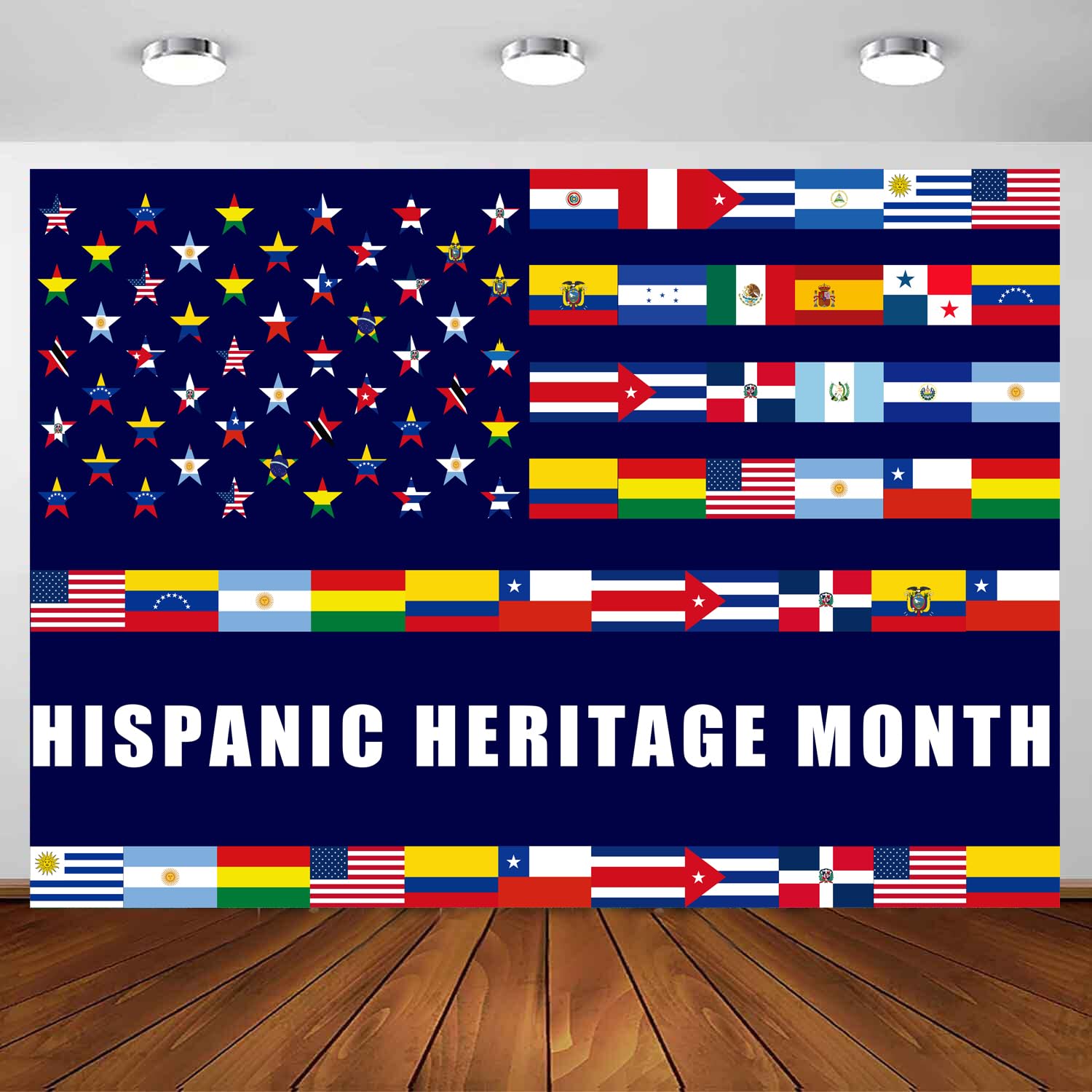 Hispanic Heritage Month Foto-Hintergrund – 180x110 Cm, Polyester, Wiederverwendbar, Für Feiern