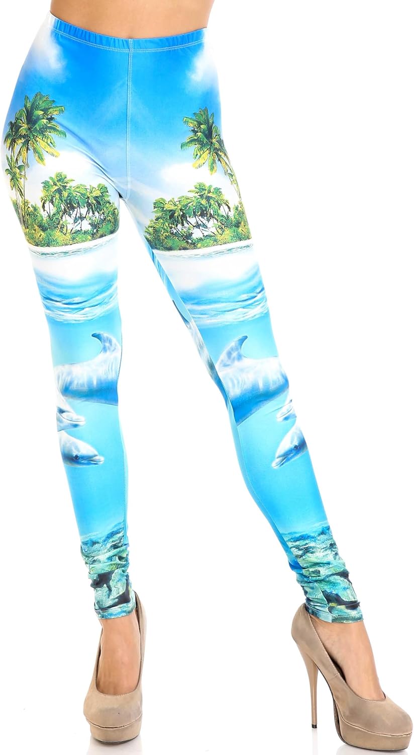 Creamy Soft Premium Women's Animal Leggings Regular Size, High Rise, Stretchy & Comfortable Fit - by USA Fashion™ - Image 3