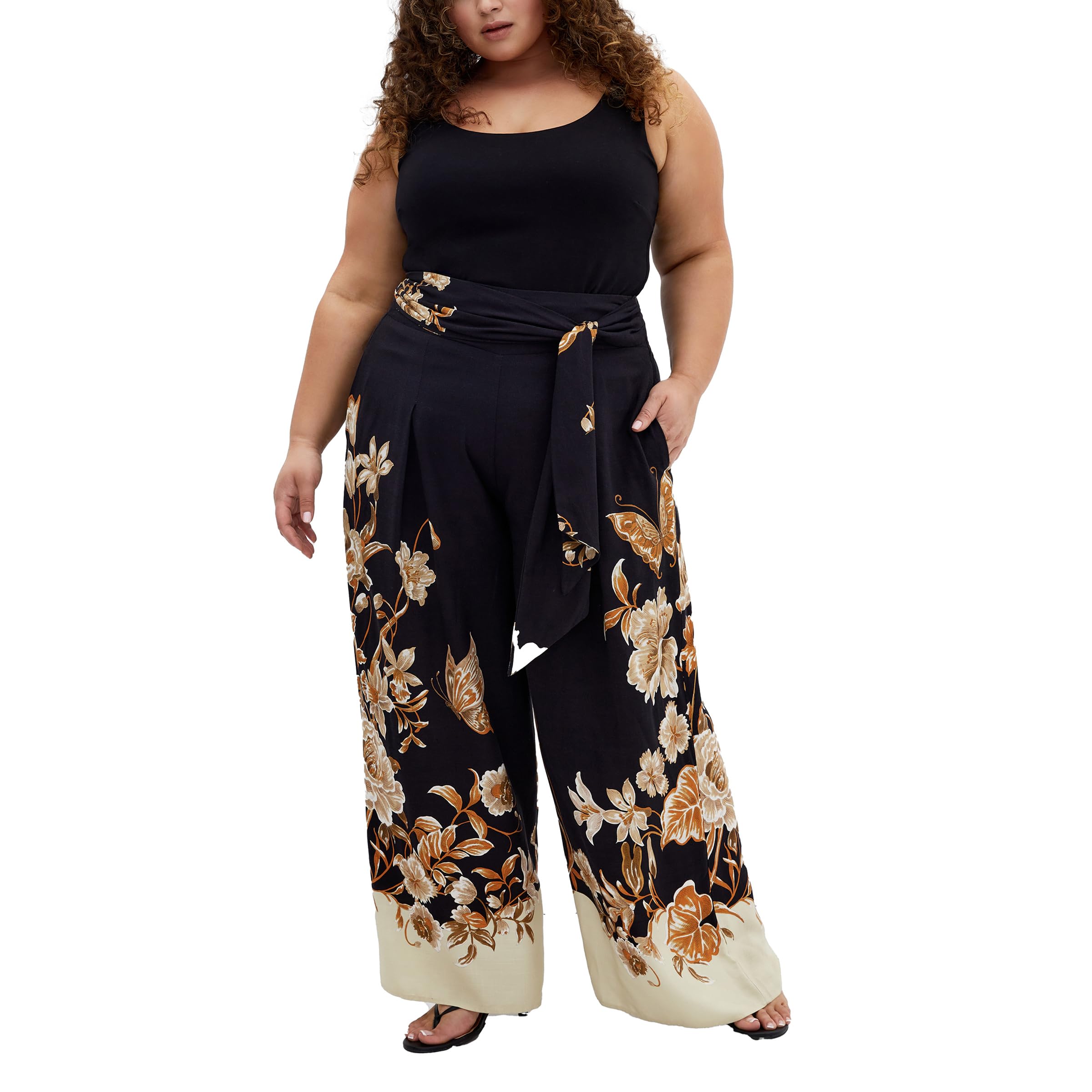 City Chic Womens Plus Size Pant - Love at First Sight