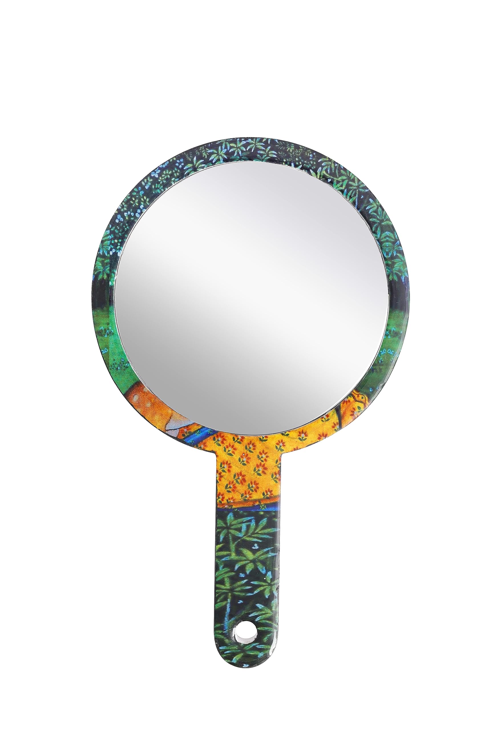 Victor Mirrors Decorative Hand Mirror 7x10.75 Inch, UV Print Makeup Mirror for Women, Portable Traditional Fancy Mirror - Medium Size-image-46